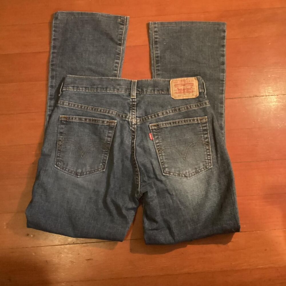 Levi's Women's Vintage 513 Low Waist Bootcut Med Wash Blue Jeans Size 4